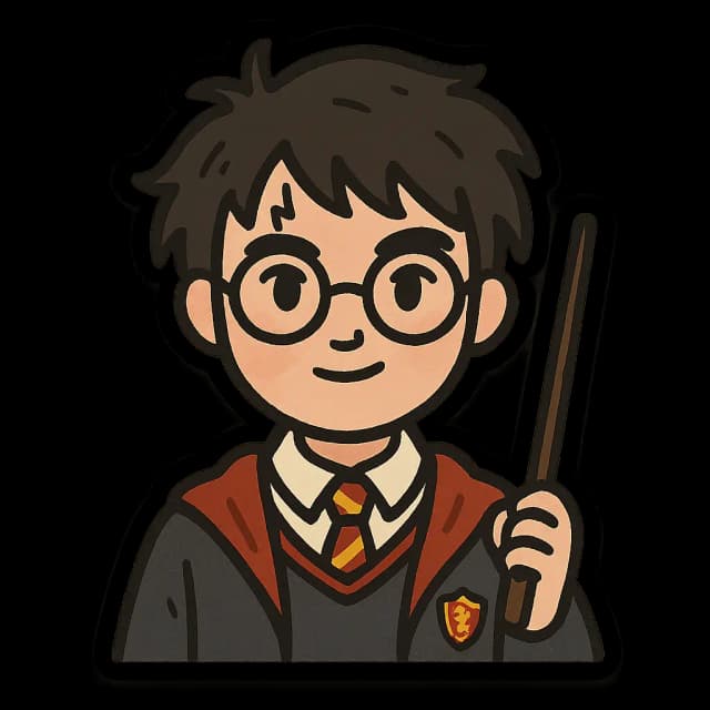 Harry Potter Sticker, Print sticker png