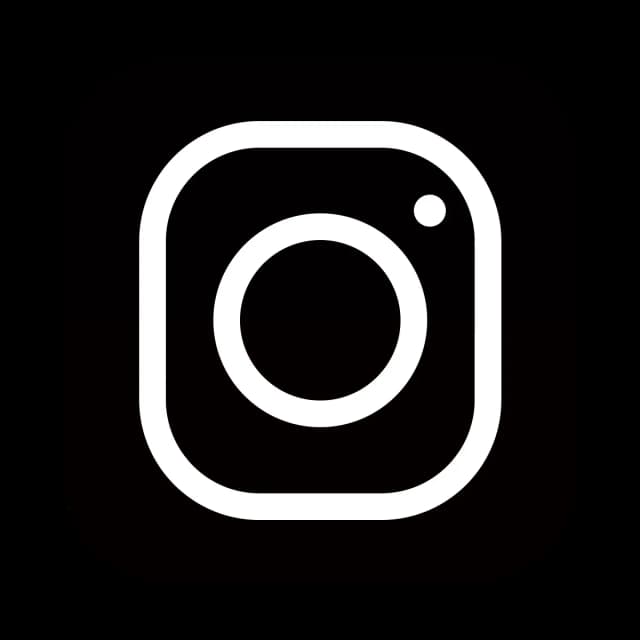 Instagram logo black