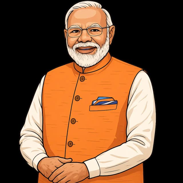 Prime Minister Narendra Modi, illustration graphics